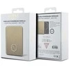 „Guess“ indukcinė išorinė baterija 15W GUPBM5AL4DMD 5000mAh aukso spalvos „MagSafe 4G“ su metaliniu logotipu