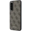 Guess PU 4G Metal Classic Logo dėklas skirtas Samsung Galaxy A57 rudos spalvos