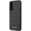 Guess PU 4G Metal Classic Logo dėklas skirtas Samsung Galaxy A37 pilkos spalvos