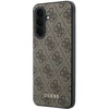 Guess PU 4G Metal Classic Logo dėklas skirtas Samsung Galaxy A37 rudos spalvos