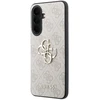 Guess PU 4G Metal Logo dėklas skirtas Samsung Galaxy A37 rožinės spalvos
