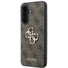 Guess PU 4G Metal Logo dėklas skirtas Samsung Galaxy A37 rudos spalvos