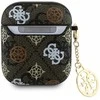Guess PU 4G Peony Charm Apple AirPods 1/2 dėklas jūsų ausinėms rudos spalvos