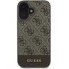 Guess PU 4G Stripe Apple iPhone 16 dėklas telefonui rudos spalvos