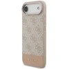 Guess PU 4G Stripe dėklas skirtas Apple iPhone Air Rožinė