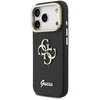 Guess PU Grained 4G Logo Stand Camera Frame dėklas skirtas Apple iPhone 17 Pro juodos spalvos
