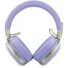 Guess PU Grained Triangle Auksinė Metal Logo ENC belaidės ausinės violetinės spalvos