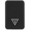 Išorinė baterija „Guess Grained Triangle“ 5000mAh 15W USB-C MagSafe indukcinis juodas