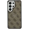 Guess PU Leather 4G Gold Frame Magnetic dėklas skirtas Samsung Galaxy S26 Ultra rudos spalvos