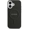 Guess PU Saffiano MagSafe dėklas skirtas Apple iPhone 17 juodos spalvos