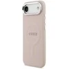 Guess PU Saffiano MagSafe dėklas skirtas Apple iPhone Air rožinės spalvos