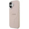 Guess PU Saffiano MagSafe dėklas skirtas Apple iPhone 17 rožinės spalvos