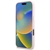 Guess GUHCP16XSMBSLP Apple iPhone 16 Pro Max 6.9″ rožinės spalvos kietas dėklas Silicone Script Metal Logo & Frame