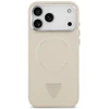 Dėklas Guess Triangle Logo MagSafe Case for iPhone 17 Pro - rusvai gelsvas