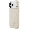 Dėklas Guess Triangle Logo MagSafe Case for iPhone 17 Pro - rusvai gelsvas