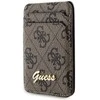 „Guess“ piniginės kortelės lizdo stovas GUWMSHG4SHW dėklas – rudas „MagSafe 4G Classic“ logotipas