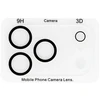 Fusion Accessories Grūdintas stiklas HARD SILK PRINT fotoaparatui (LENS), skirtas Iphone 18 Pro (blokas)