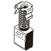 Haushalt Angliniai šepetėliai 30-00-407-H, 6 x 9 x 13 mm, 2 vnt