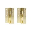 Haushalt Durų lankstas, 125 mm x 75 mm x 2.5 mm, žalvario sp., 2 vnt.