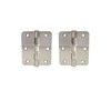 Haushalt Durų lankstas, 75 mm x 88 mm x 2.5 mm, nikelio sp., 2 vnt.