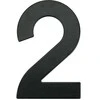 Haushalt Numeris "2", matinės juodos spalvos, 145 mm
