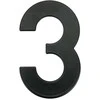 Haushalt Numeris "3", matinės juodos spalvos, 145 mm