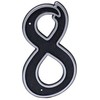 Haushalt Numeris "8", plastikinis, juodos spalvos, 150 mm