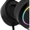 Žaidimų ausinės HAVIT HV-H2232D E-SPORTS, RGB, 50mm, USB jungtis, juodos