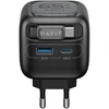 Havit UC253 EU - 65 W GaN travel charger with extendable cable (juodas)
