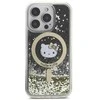Hello Kitty HKHMP16XLGDIK Apple iPhone 16 Pro Max 6.9″ juodos spalvos auksinis kietas dėklas Liquid Glitter Fe