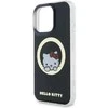 Hello Kitty HKHMP16LHSWKK Apple iPhone 16 Pro 6,3″ juodos spalvos kietas dėklas IML Sweet Kitty Magsafe