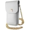 Hello Kitty HKOWBPGHDLMS Sidabrinis Leather Handbag with Metal Logo and Chain