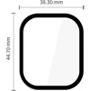 HIBRIDINIS STIKLAS Tech-Protect GLASS FLEX+ 2-PACK XIAOMI REDMI WATCH 6 Juodas