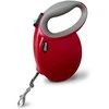 HILTON Smart dog L (30kg) - retractable pavadėlis - burgundy-pilkas - 5 m