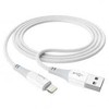 Hoco PTC kabelis USB A vyriškas - iPhone Lightning 8 kontaktų 2,4A Ferry X70 1m baltas