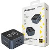 USB-C šakotuvas 12 in 1 Wozinsky WHBC09Y8S daugiafunkcis, su belaidžio įkrovimo funkcija, aliuminis, su 15 cm laidu - pilka
