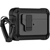 Hurtel Airpods 4 Pro Armor dėklas su karabinu – juodos spalvos