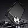 Hurtel Carbon Apple iPhone 14 Plus flexible gel back dėklas telefonui juodos spalvos
