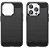 Hurtel Carbon Apple iPhone 14 Pro Max flexible gel back dėklas telefonui juodos spalvos