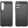 Hurtel Carbon Case do Samsung Galaxy S24 FE – dėklas telefonui juodos spalvos