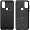 Hurtel Carbon dėklas skirtas Motorola Moto G Play 2022, juodas