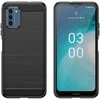 Hurtel Carbon Silikoninis Nokia C300 – dėklas telefonui juodos spalvos