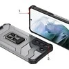 Hurtel Crystal Ring dėklas + magnetinis laikiklis Samsung Galaxy S22 + (S22 Plus), juodas