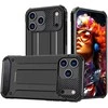Hurtel Dėklas Hybrid Armor skirtas Apple iPhone 17 Pro šarvuotas – juodos spalvos