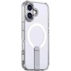 Hurtel Hybrid Armor X dėklas skirtas Apple iPhone 17 su stoveliu, suderinamas su MagSafe – skaidrus