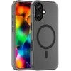 Hurtel Dėklas Magnetic Abrasive skirtas Apple iPhone 17 suderinamas su MagSafe – matinės juodos spalvos