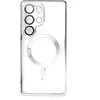 Hurtel Electroplated dėklas su MagSafe galvanized skirtas iPhone 16e – sidabrinis
