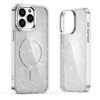 Hurtel Glitter Dėklas MagSafe Compatible skirtas Apple iPhone 17 Pro Max – Semi-skaidrus