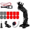 Hurtel GoPro šalmo tvirtinimo priedų rinkinys, skirtas GoPro, DJI, Insta360, SJCam, Eken sporto kameroms (GoPro Cycling Helmet Chin Holder)