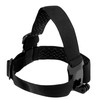 Hurtel Headband for GoPro, DJI Osmo Action, EKEN, SJCam, Insta360 action cameras + long mounting screw juodas